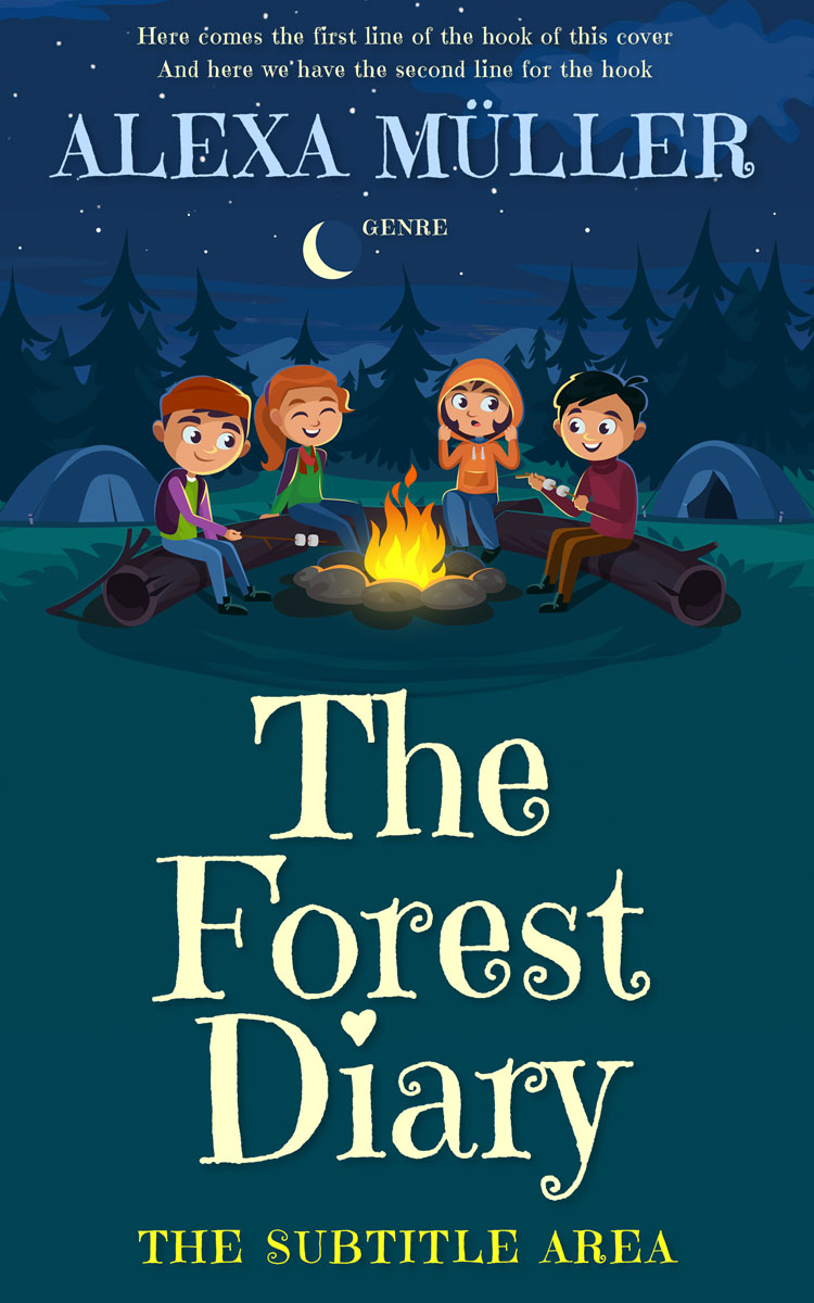 2D view of Premade Teen & Young Adult Book Cover - Tarawera