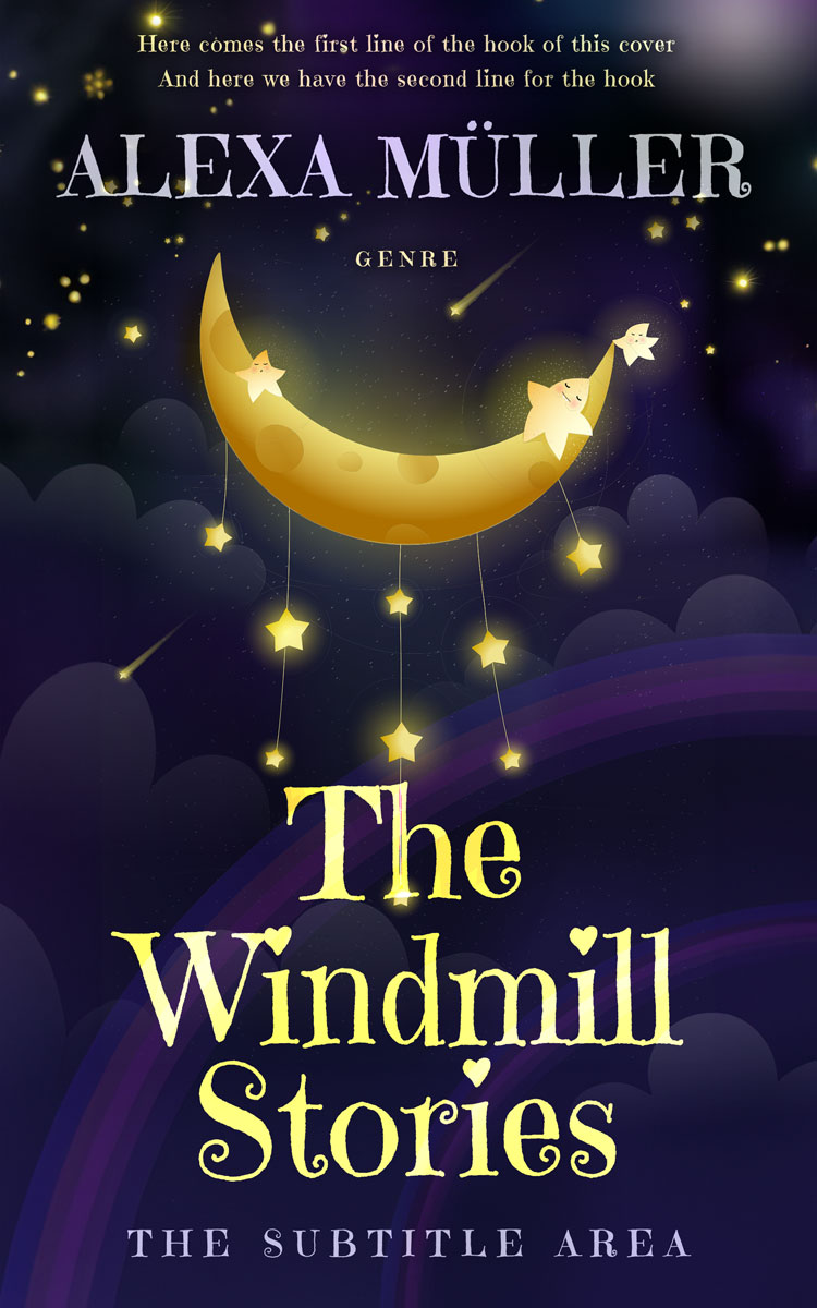 2D view of Premade Fantasy Book Cover - Mirage