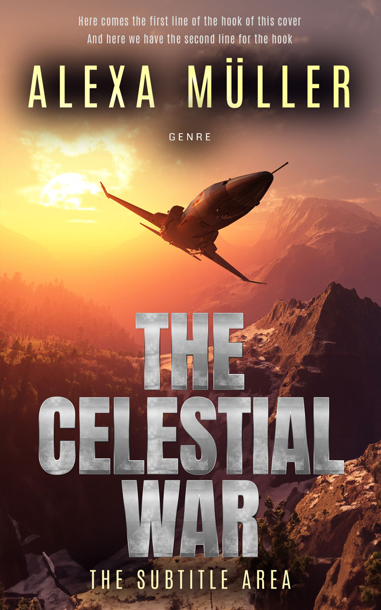 2D view of Premade Science Fiction Book Cover - Roman Coffee