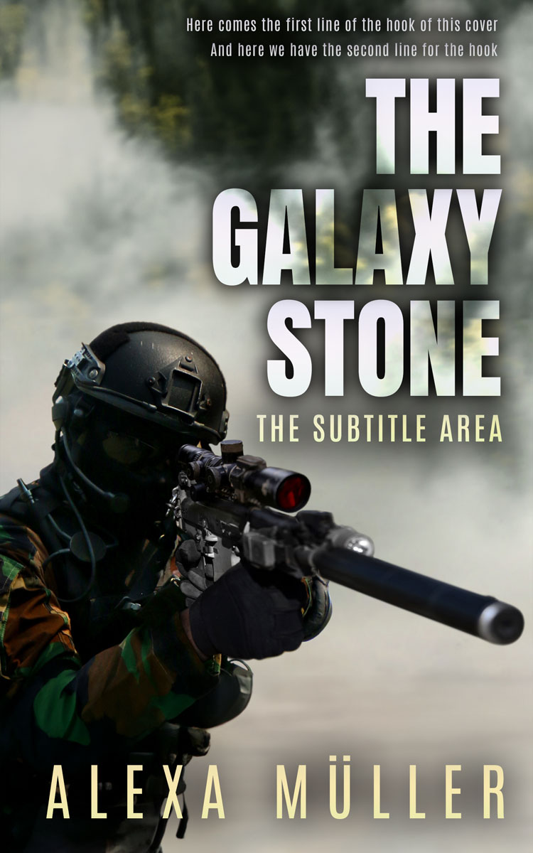 2D view of Premade Mystery & Thriller & Suspense Book Cover - Heavy Metal