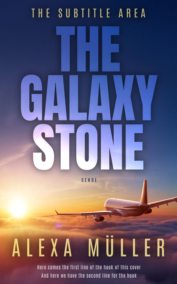 2D view of Premade Action & Adventure Book Cover - Rhino