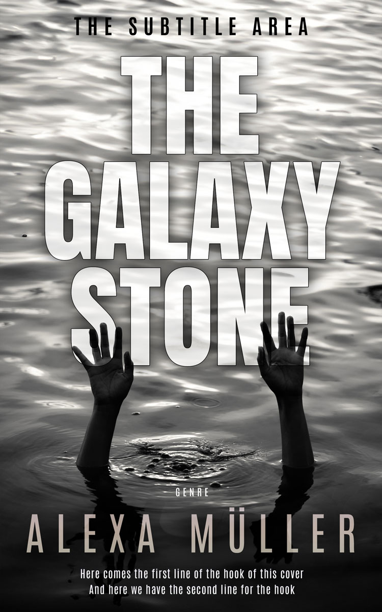 2D view of Premade Mystery & Thriller & Suspense Book Cover - Gray Nickel