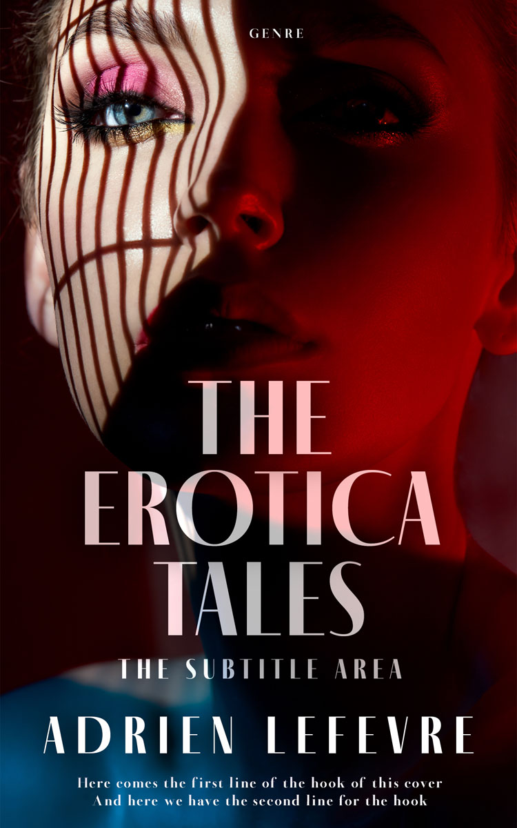 2D view of Premade Erotica Book Cover - Clam Shell