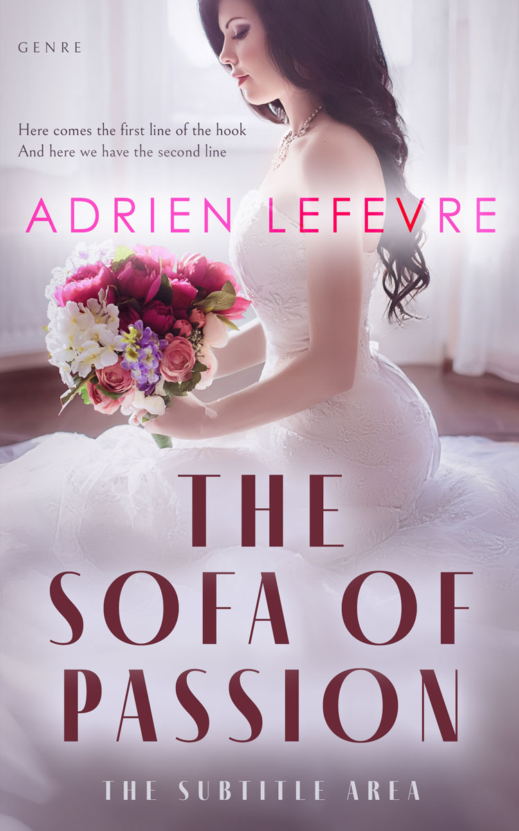 2D view of Premade Romance Book Cover - Gray Suit