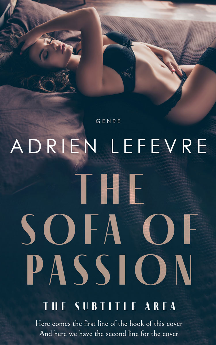 2D view of Premade Erotica Book Cover - Te Papa Green