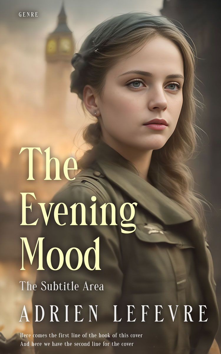 2D view of Premade Historical Book Cover - Taupe