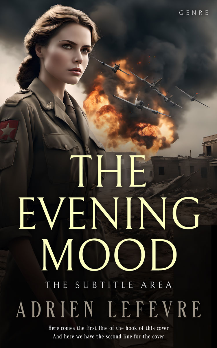 2D view of Premade Historical Book Cover - Cod Gray