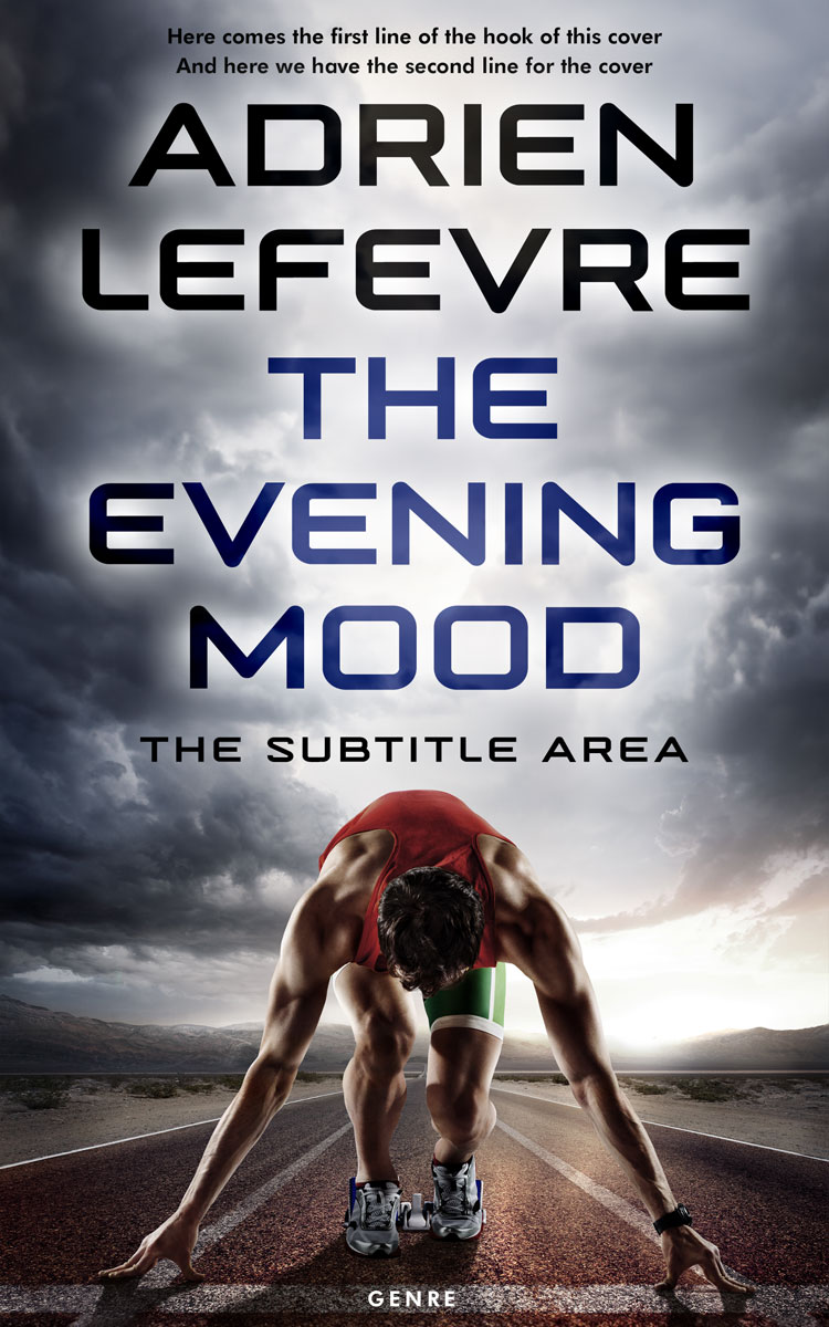 2D view of Premade Sports & Fitness Book Cover - Ship Gray