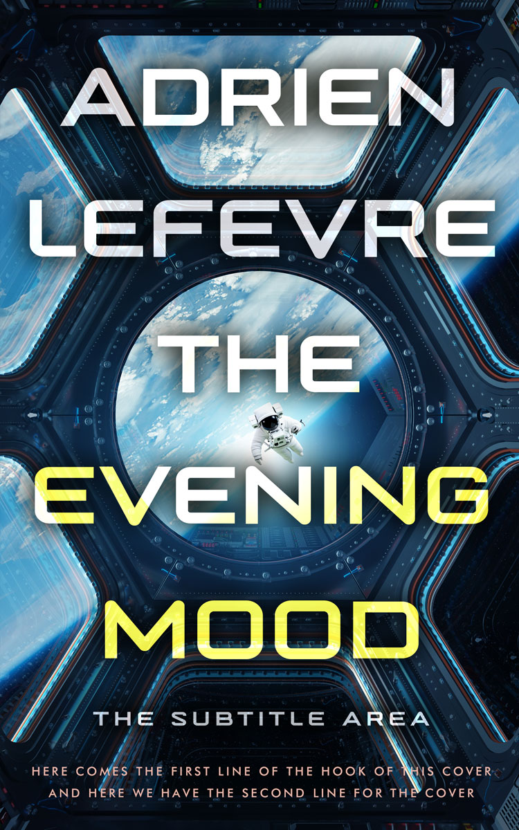 2D view of Premade Science Fiction Book Cover - Pale Leaf