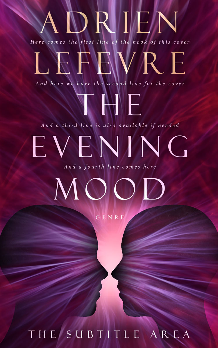 2D view of Premade Literary Fiction Book Cover - Wine Berry