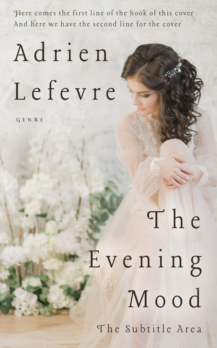 2D view of Premade Romance Book Cover - Swirl