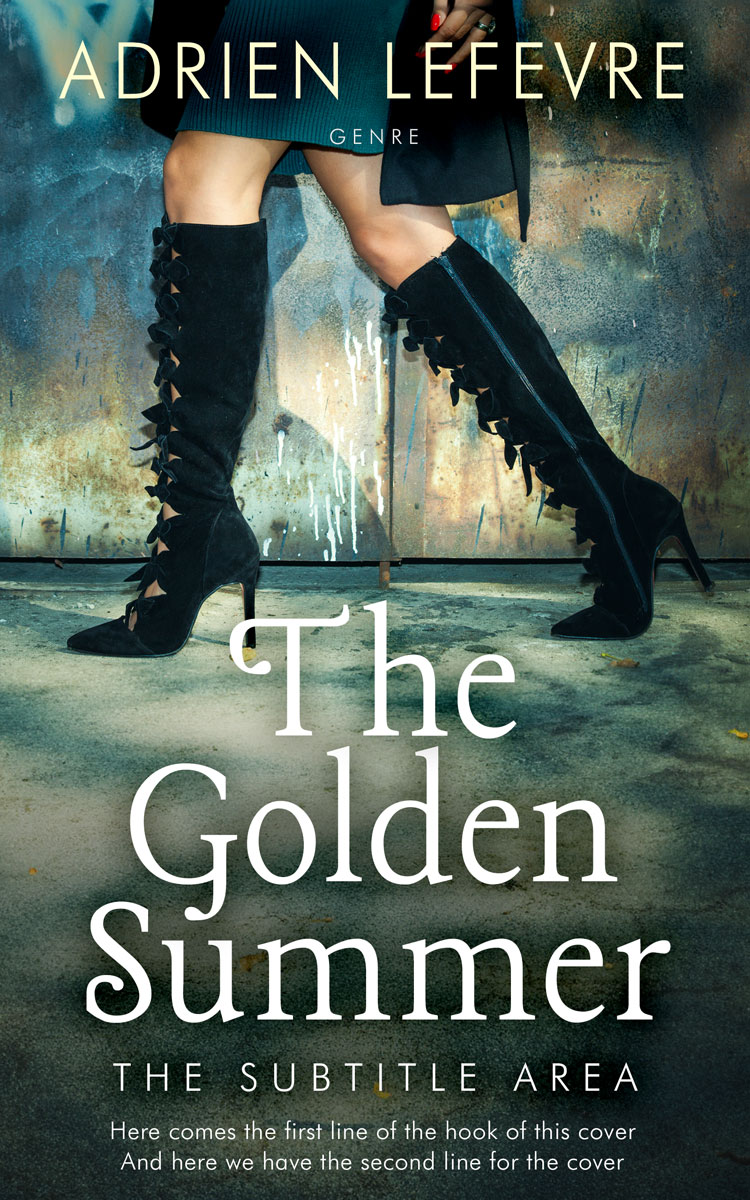 2D view of Premade Chick Lit Book Cover - Outer Space