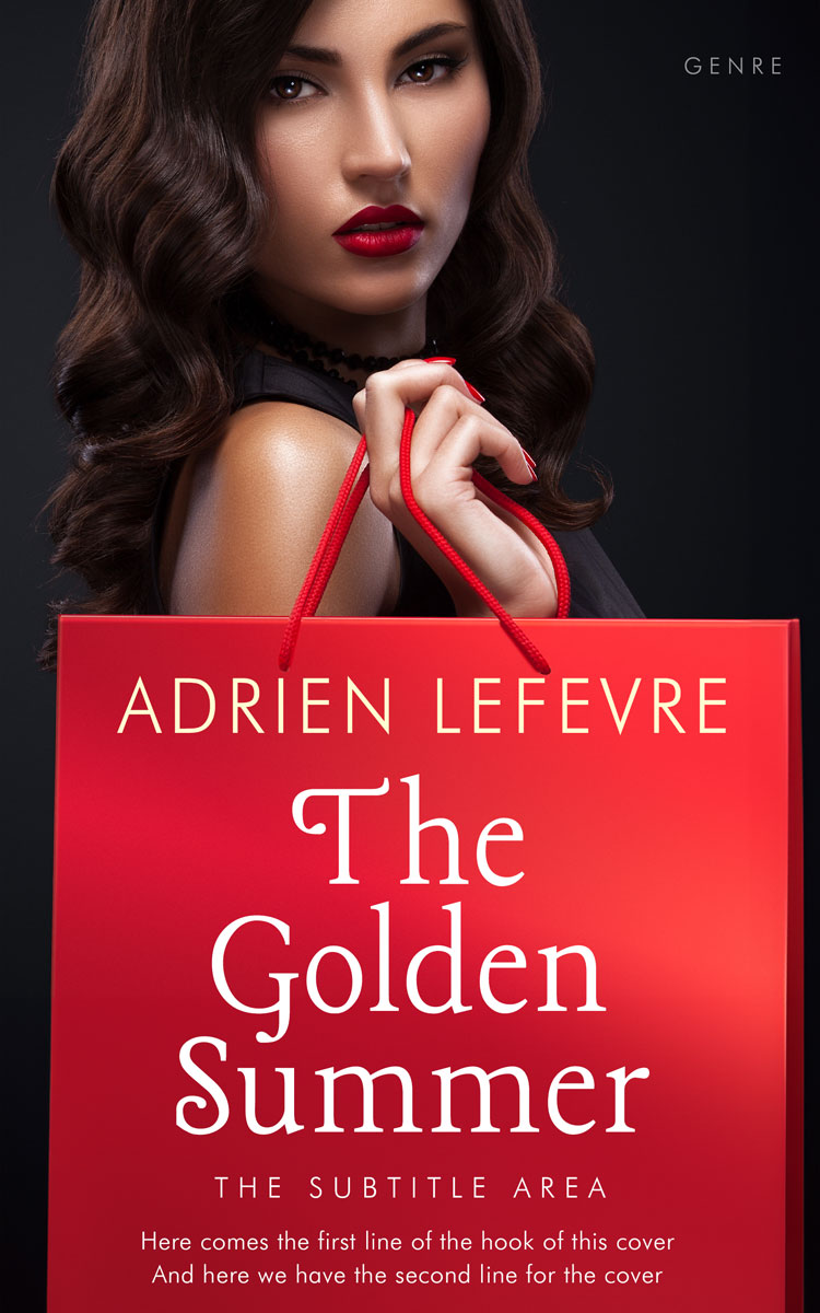 2D view of Premade Chick Lit Book Cover - Cardinal