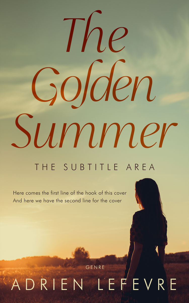 2D view of Premade Teen & Young Adult Book Cover - Swamp Green