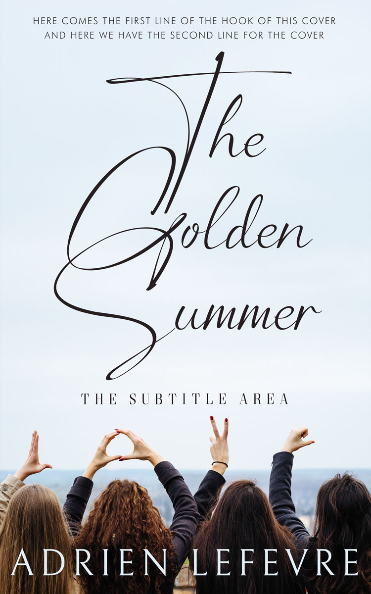 2D view of Premade Teen & Young Adult Book Cover - Cocoa Brown