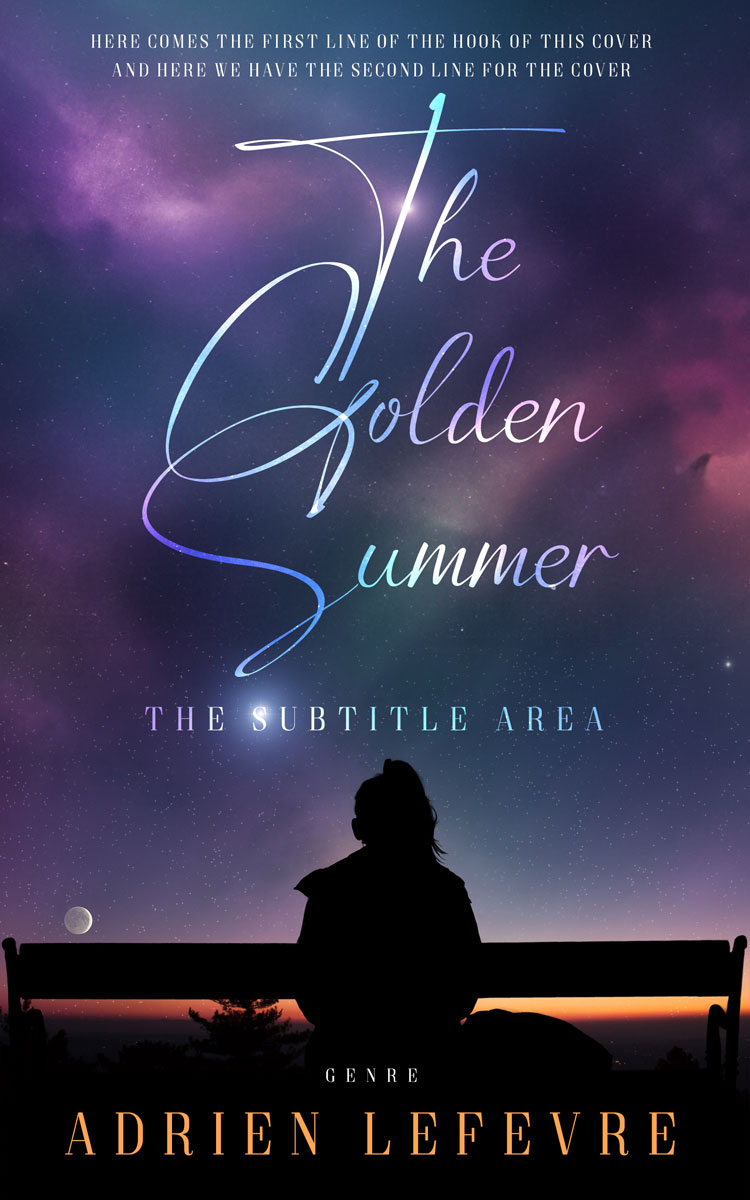 2D view of Premade Teen & Young Adult Book Cover - Ebony Clay