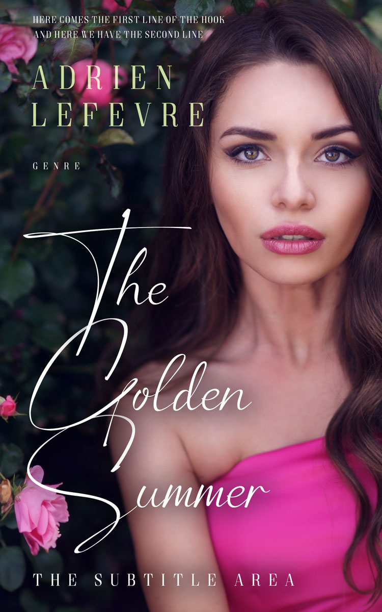 2D view of Premade Royal Romance Book Cover - Puce