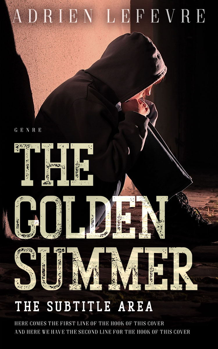 2D view of Premade Teen & Young Adult Book Cover - Cocoa Brown