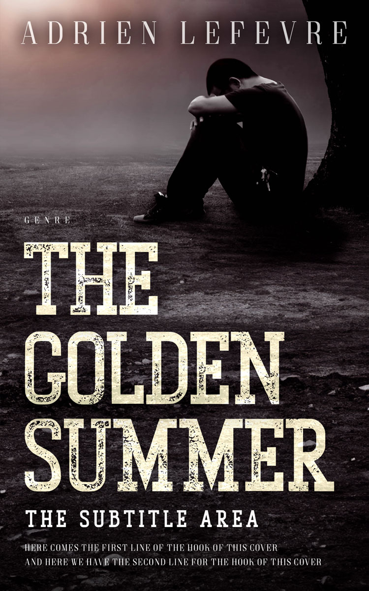 2D view of Premade Teen & Young Adult Book Cover - Thunder