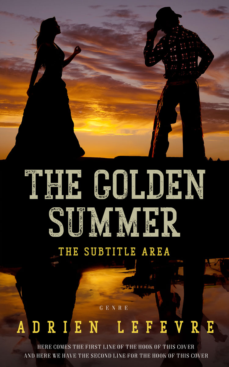 2D view of Premade Romance Book Cover - Tussock