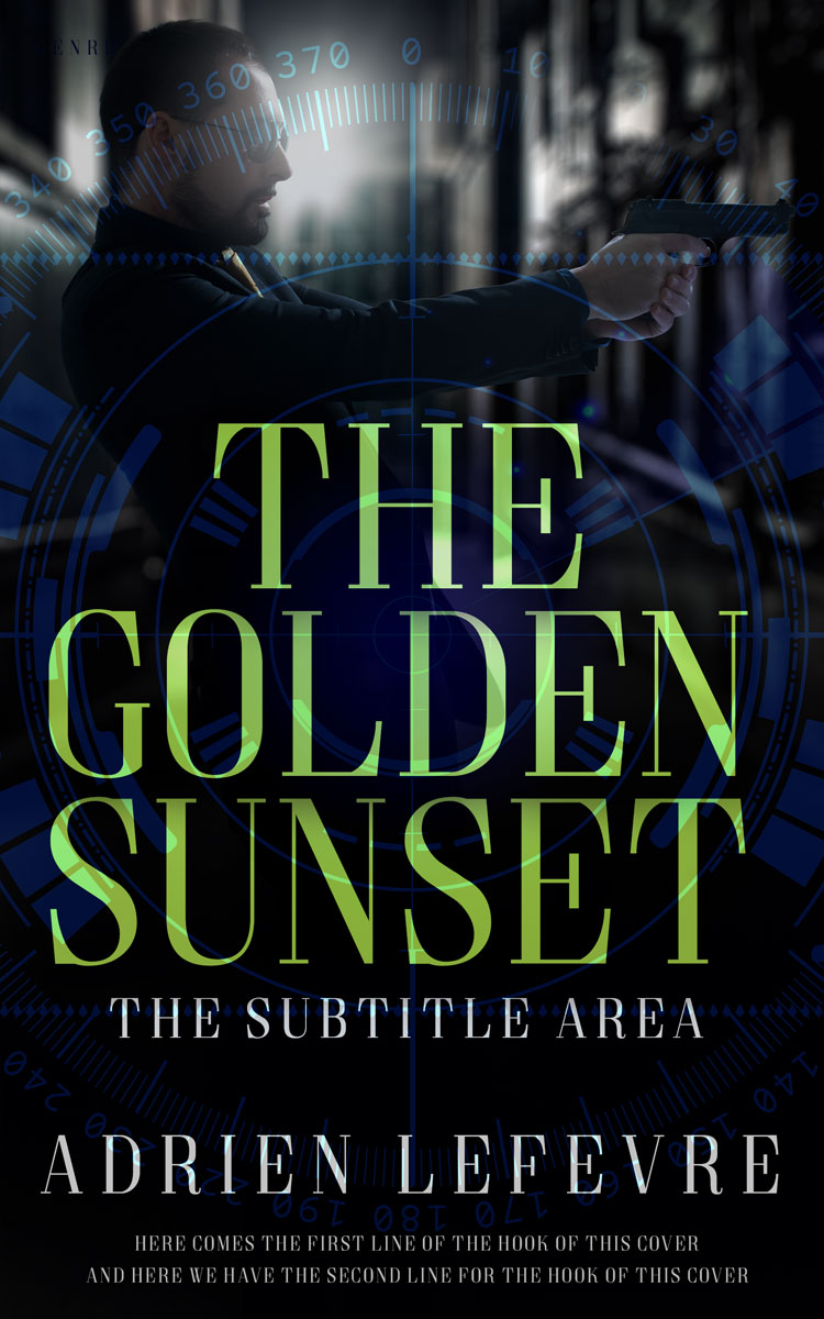 2D view of Premade Mystery & Thriller & Suspense Book Cover - Bunker