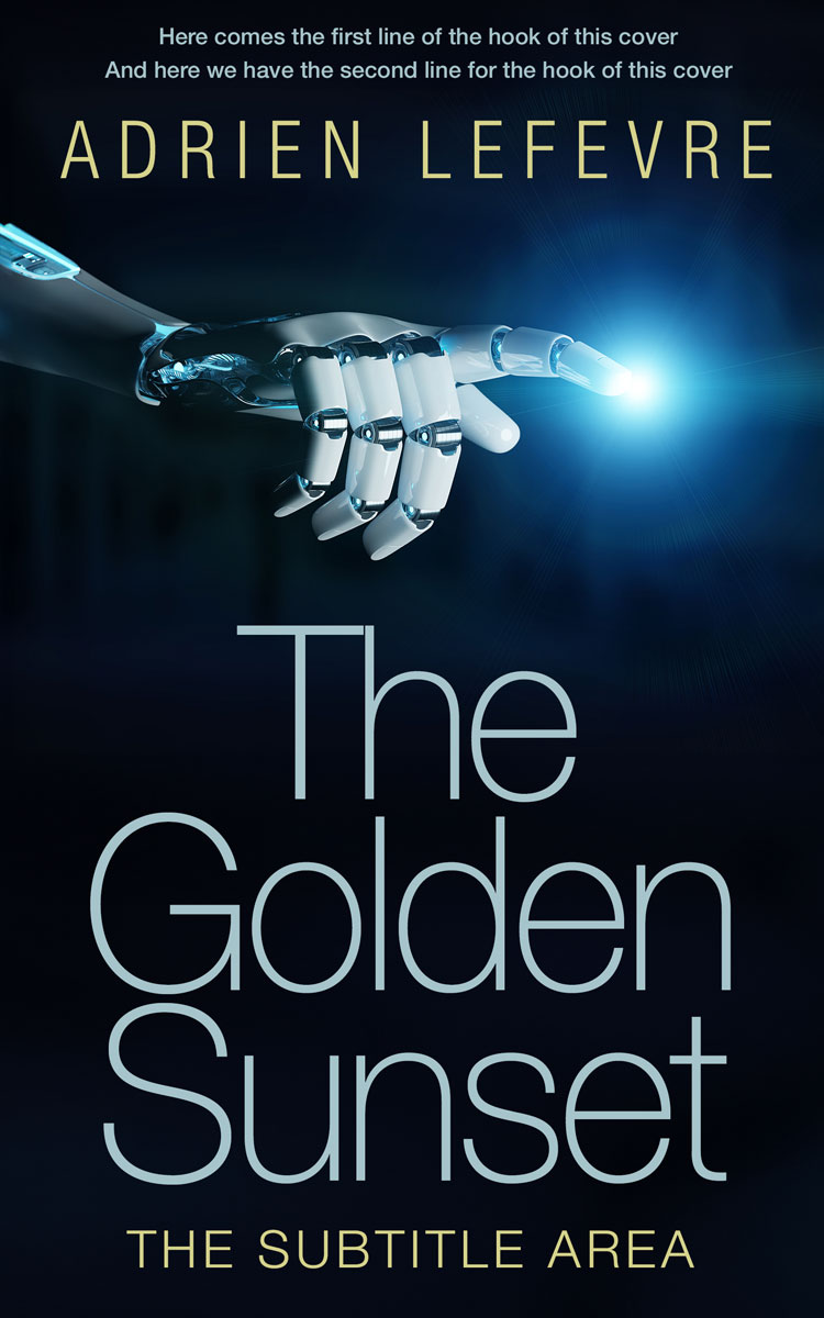 2D view of Premade Science Fiction Book Cover - Black Pearl