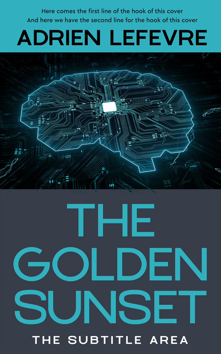 2D view of Premade Science & Nature Book Cover - Mirage