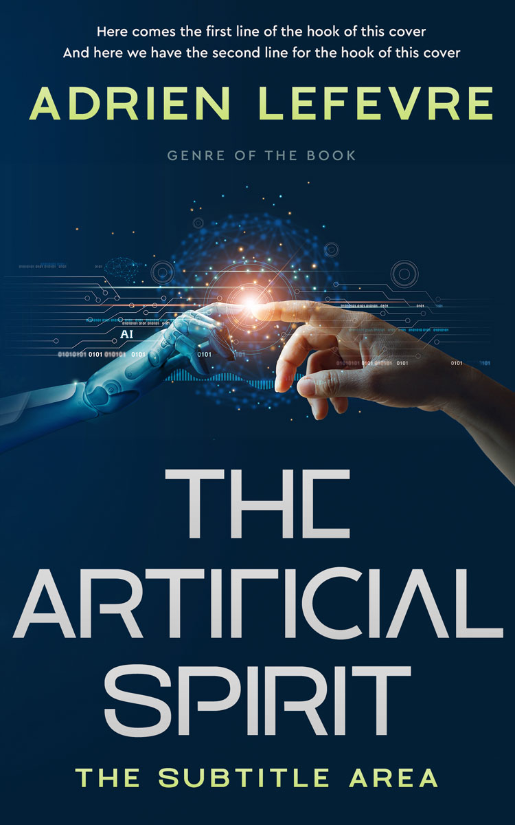 2D view of Premade Science Fiction Book Cover - Tiber