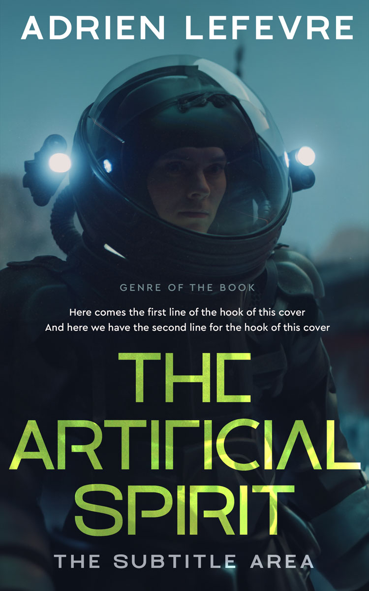 2D view of Premade Science Fiction Book Cover - Mirage