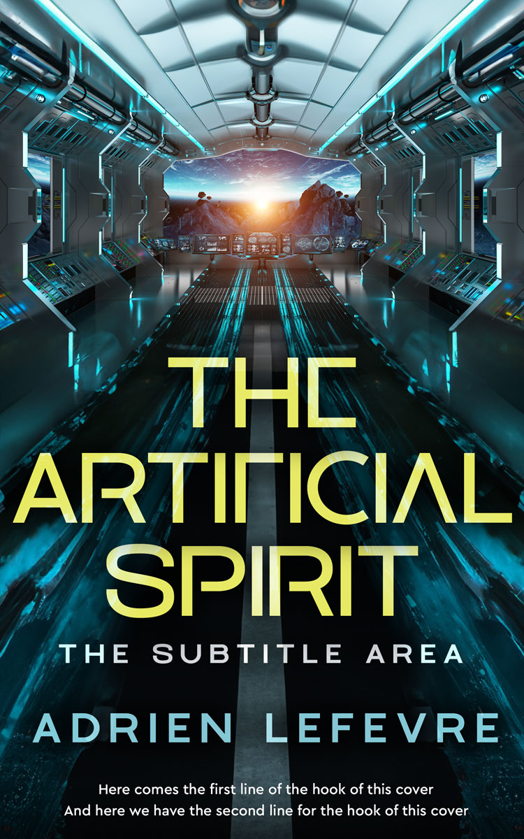 2D view of Premade Science Fiction Book Cover - Bunker