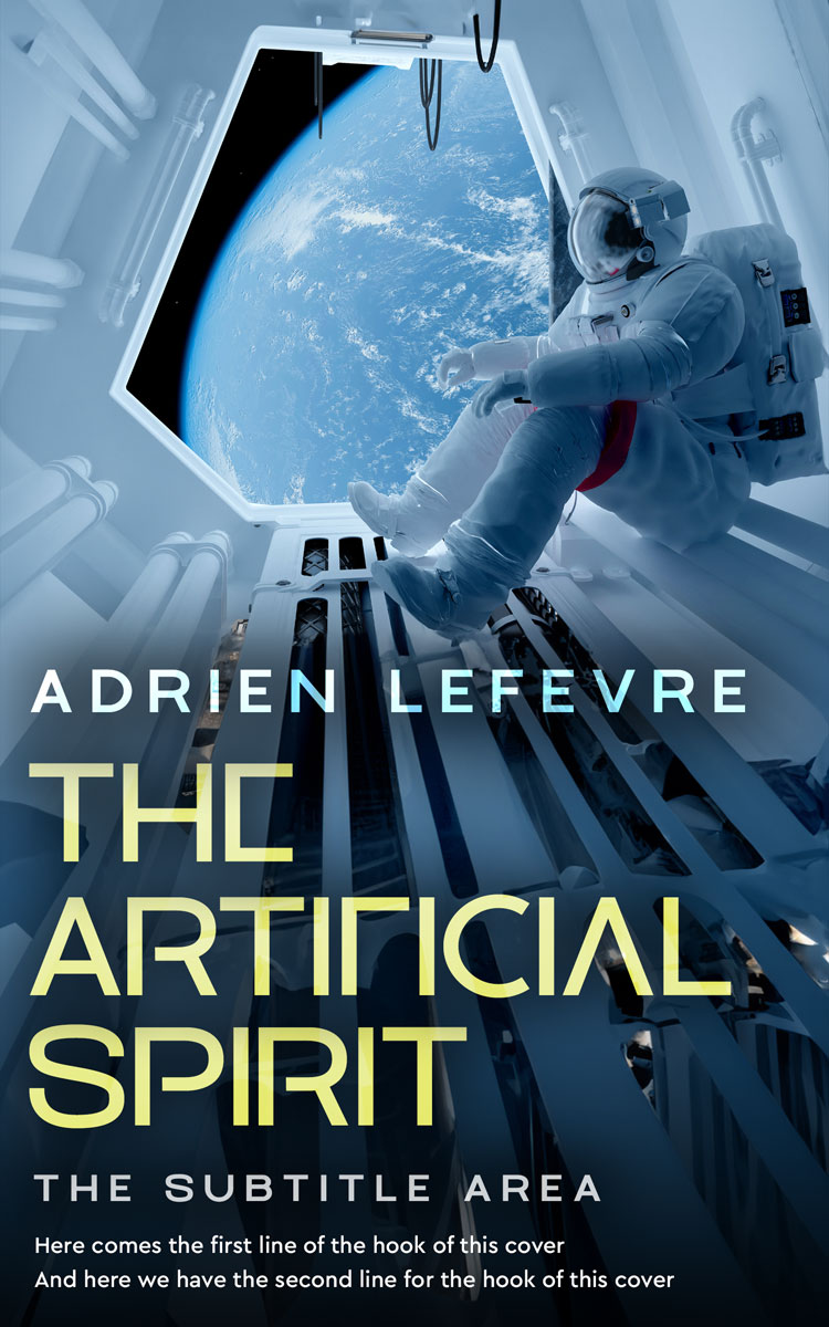 2D view of Premade Science Fiction Book Cover - Big Stone