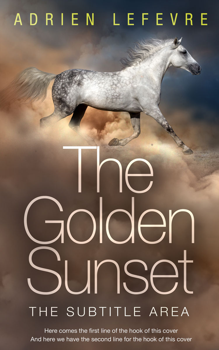 2D view of Premade Western Book Cover - Kabul