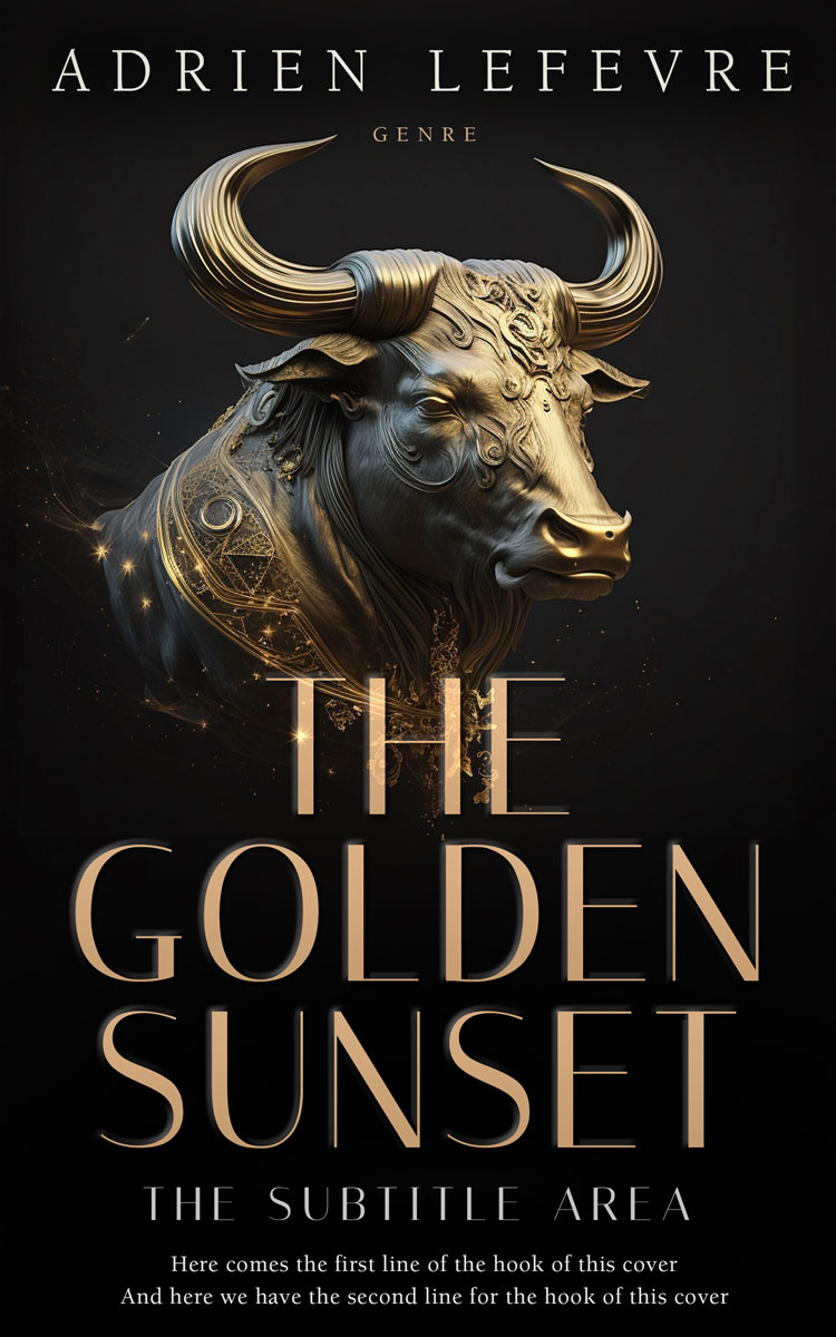 2D view of Premade Religion & Spirituality Book Cover - Cod Gray