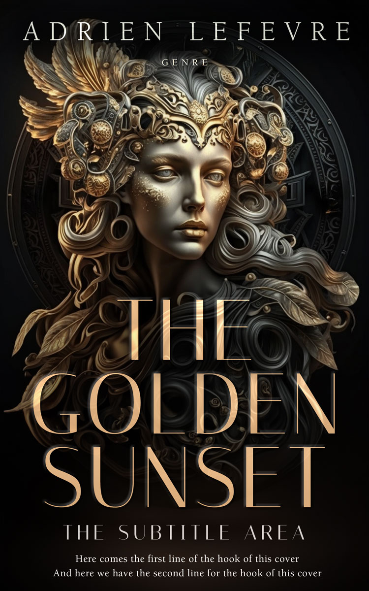 2D view of Premade Religion & Spirituality Book Cover - Zeus