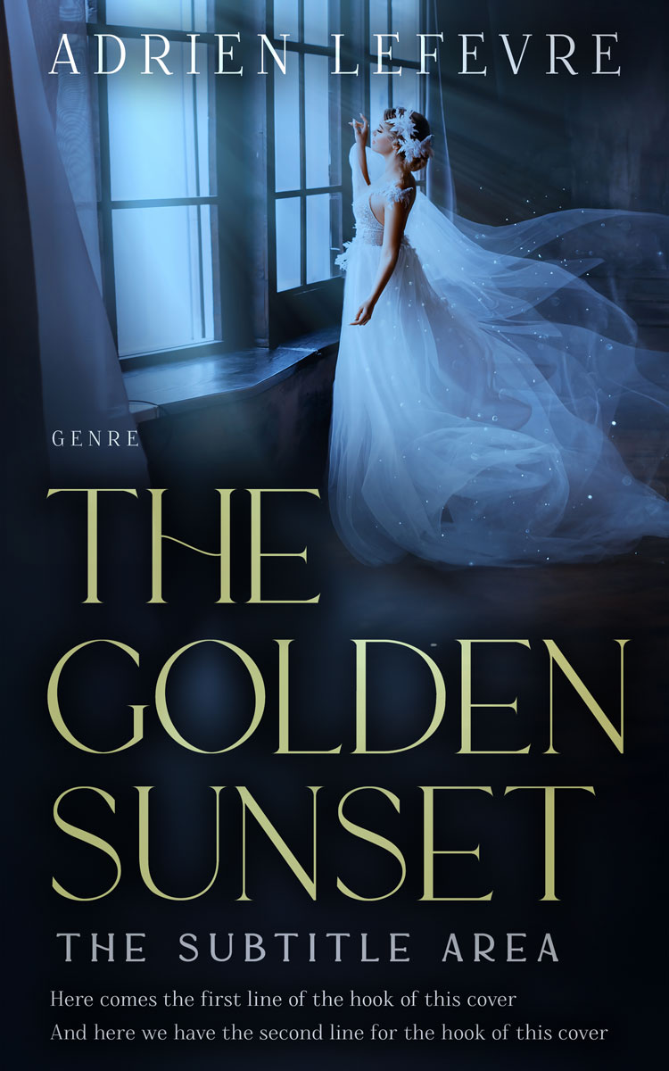 2D view of Premade Fantasy Book Cover - Mirage