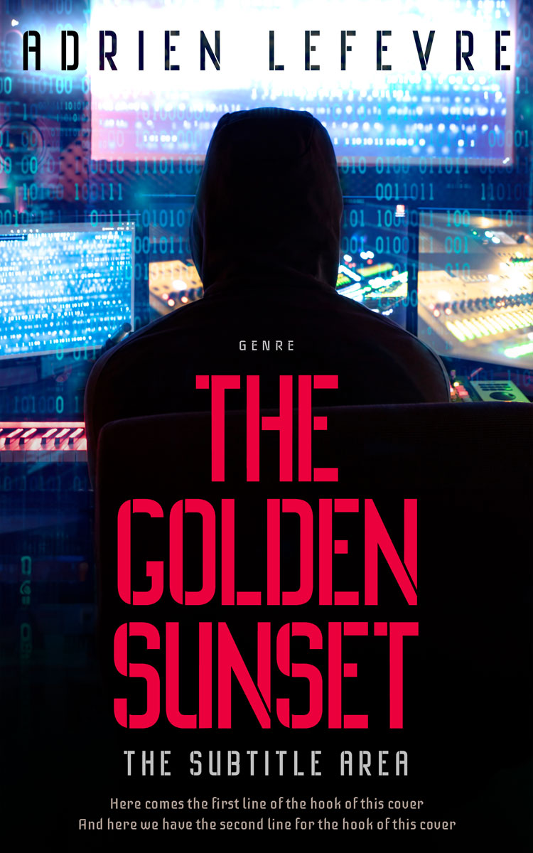 2D view of Premade Mystery & Thriller & Suspense Book Cover - Ebony