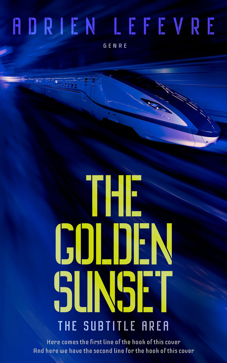 2D view of Premade Action & Adventure Book Cover - Deep Cove