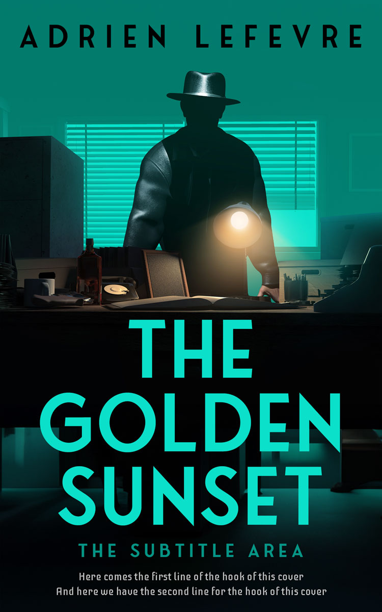 2D view of Premade Mystery & Thriller & Suspense Book Cover - Aztec