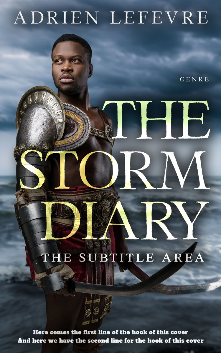 2D view of Premade Fantasy Book Cover - Outer Space