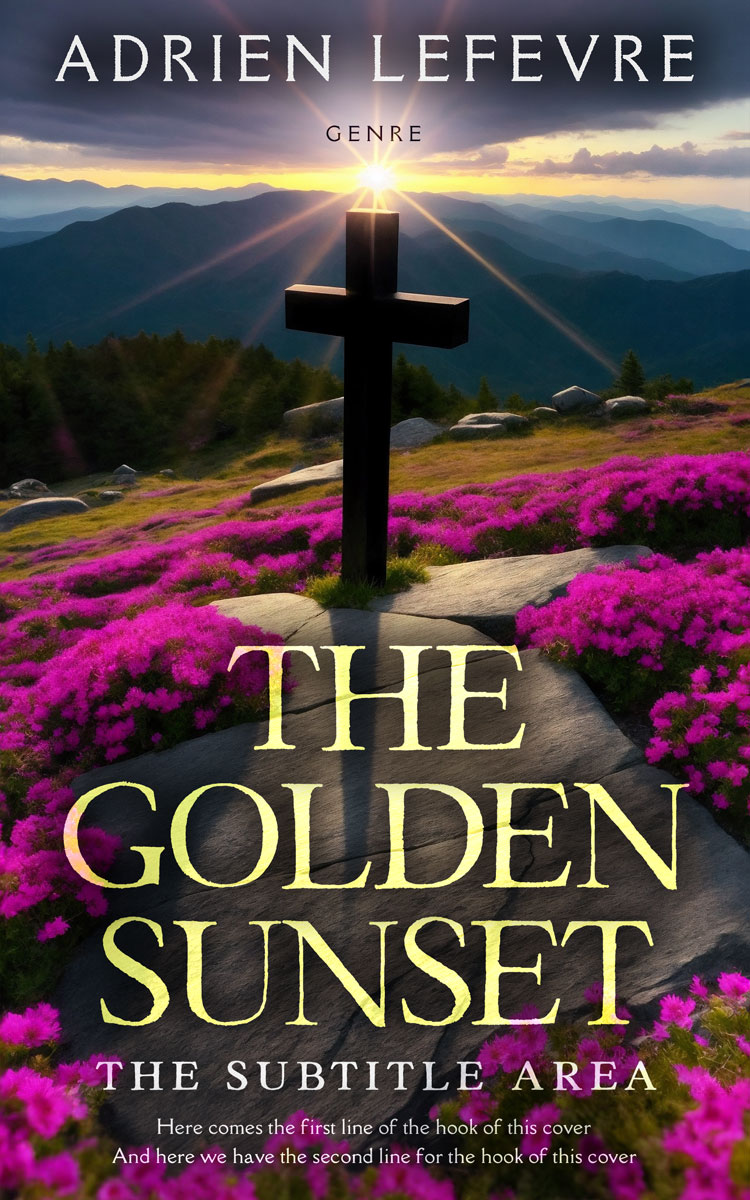 2D view of Premade Religion & Spirituality Book Cover - Thunder