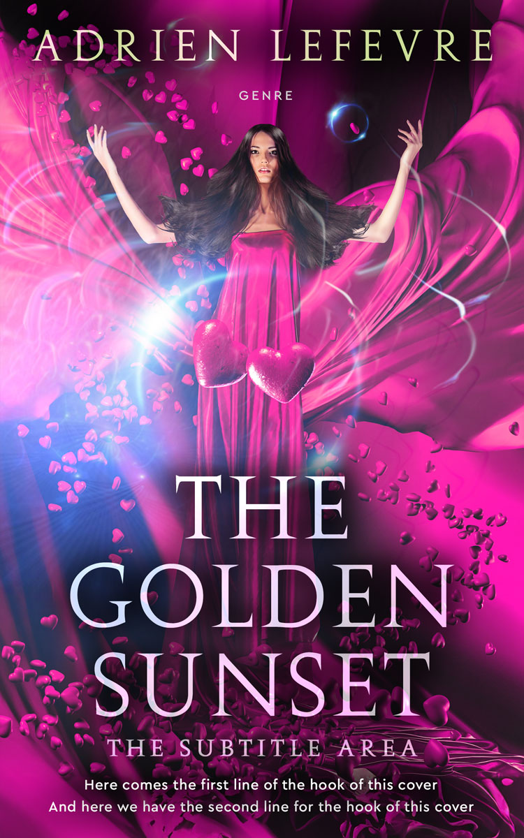 2D view of Premade Romance Book Cover - Livid Brown