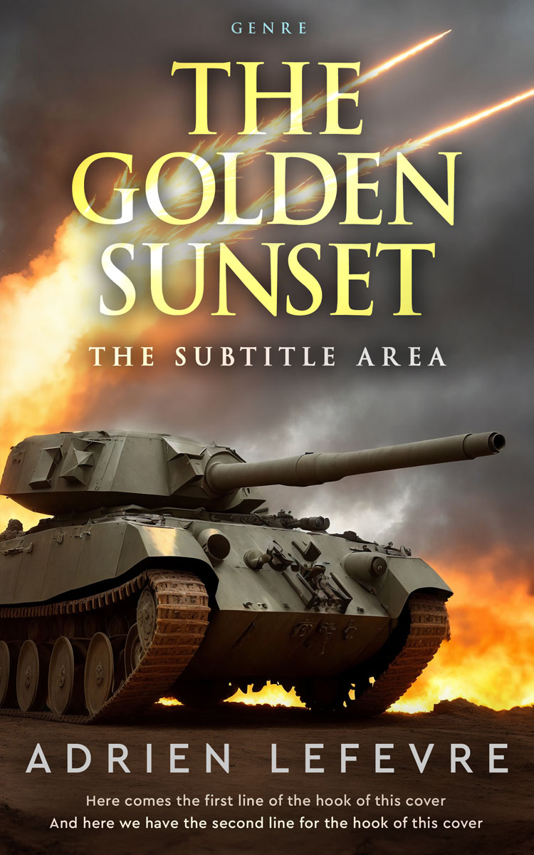 2D view of Premade Historical Book Cover - Taupe