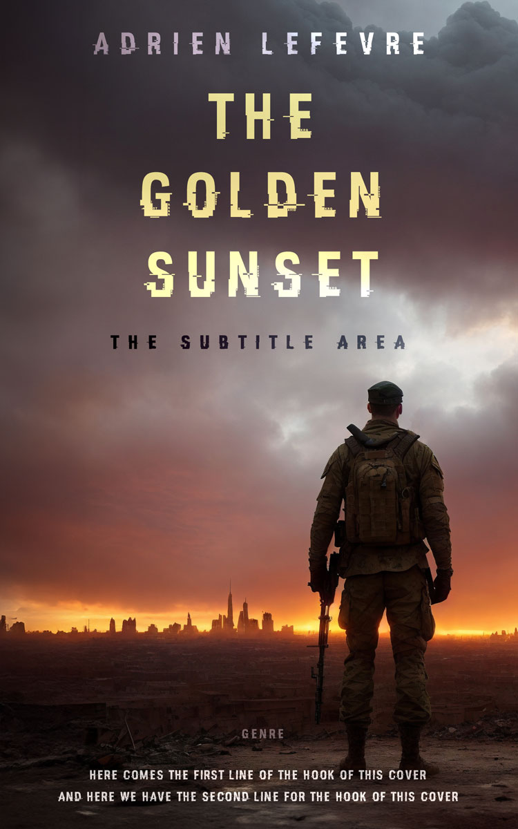 2D view of Premade Apocalyptica Book Cover - Woody Brown