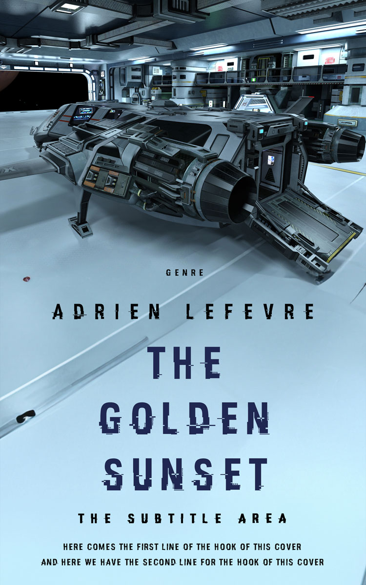 2D view of Premade Science Fiction Book Cover - Regent St Blue