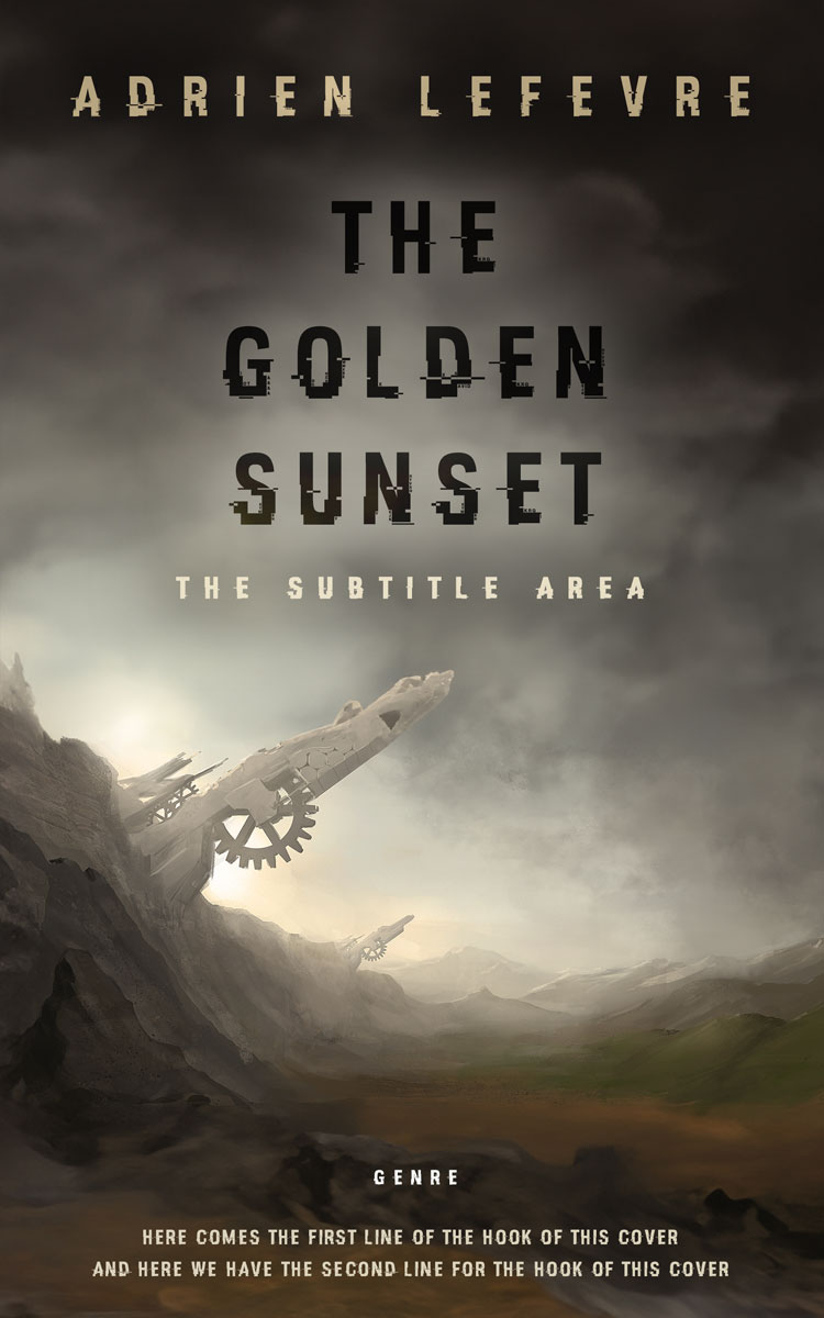 2D view of Premade Science Fiction Book Cover - Armadillo