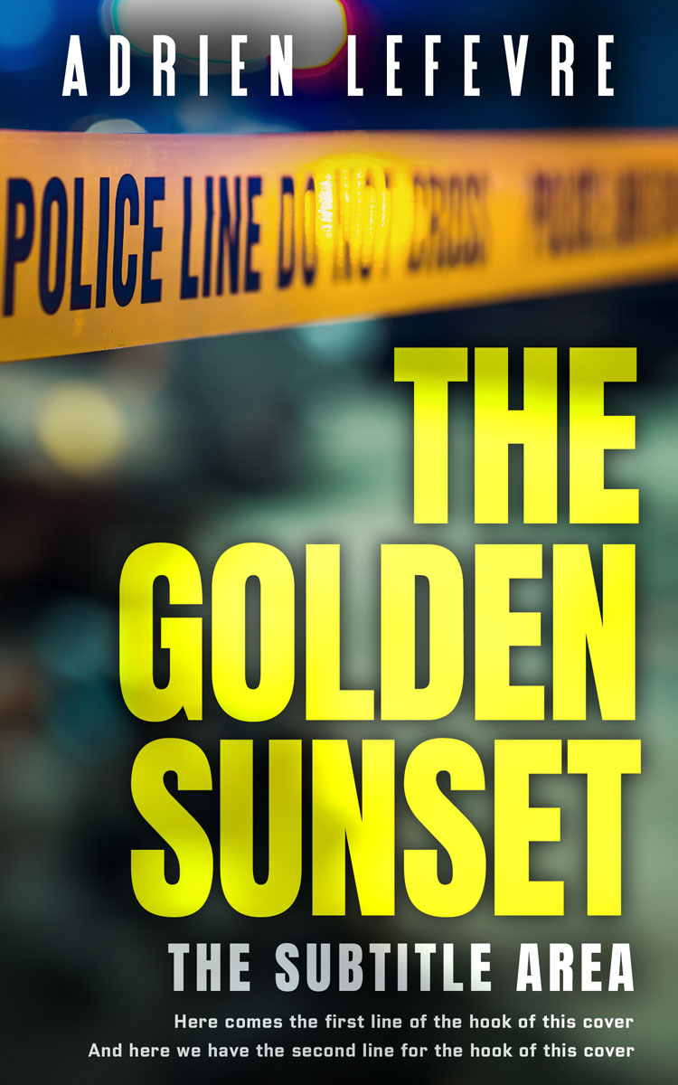 2D view of Premade Mystery & Thriller & Suspense Book Cover - Sunflower