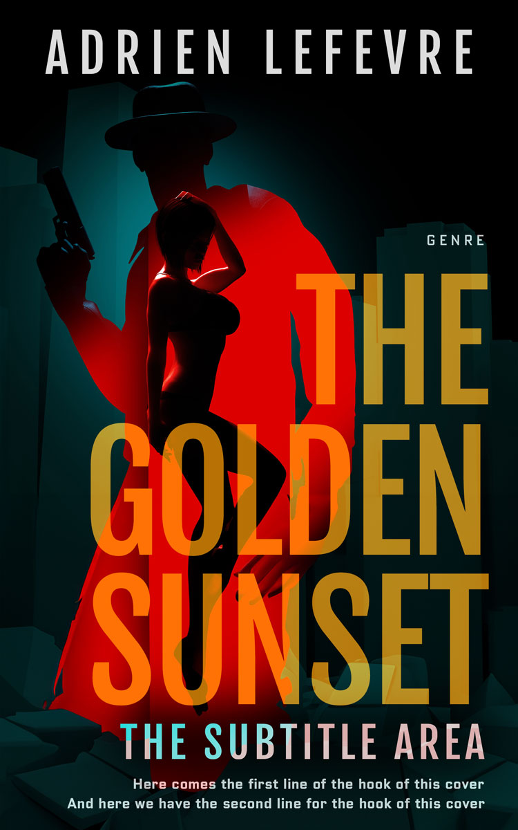 2D view of Premade Erotica Book Cover - Aztec