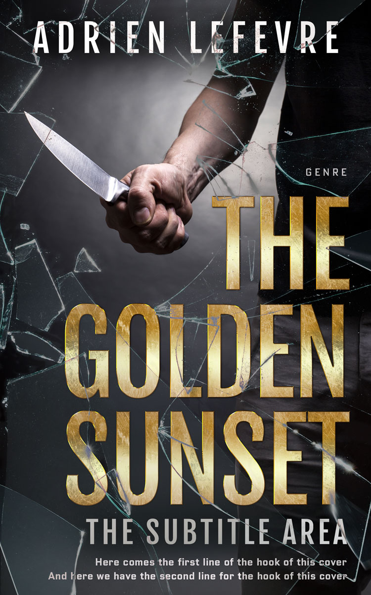 2D view of Premade Mystery & Thriller & Suspense Book Cover - Shark