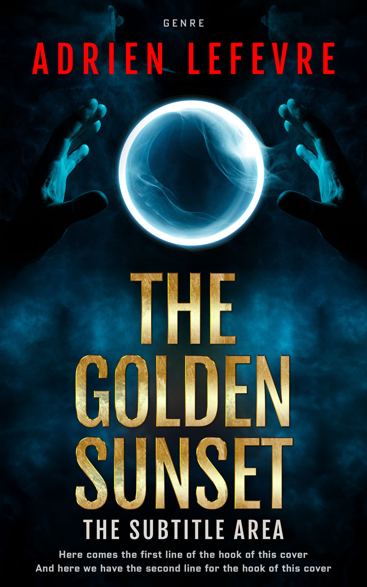 2D view of Premade Fantasy Book Cover - Black Pearl