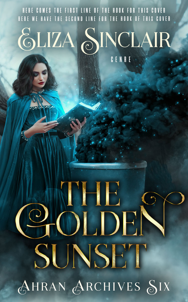 2D view of Premade Fantasy Book Cover - Gable Green